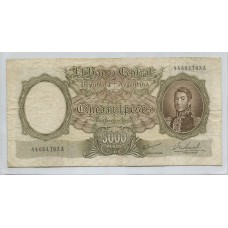 ARGENTINA COL. 545a BILLETE DE $ 5.000 MONEDA NACIONAL